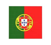 Portuguese Flag Print Building Brick Block Puzzle Square Creative Building Blocks Jigsaw Home Desk Decor