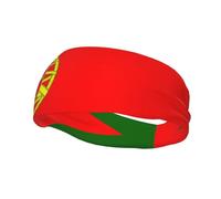 Portuguese Flag Print Fashionable Sweat-Wicking Headband, Lightweight and Comfortable Sports Sweatband