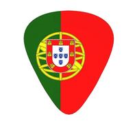Portuguese Flag Print Guitar Picks 12pcs for Electric Guitar Ukulele Accessories for Girls