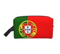 Portuguese Flag Print Toiletry Bag for Men, Cosmetic Bag Spacious Capacity Travel Toiletry Bag for Women