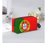 Portuguese Flag Print Toiletry Bag for Men Travel Toiletry Bag, Spacious Capacity Cosmetic Bag for Women