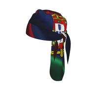 Portuguese flag Printed Cap Do Rag, Moisture Wicking Cycling Cap Helmet Liner for Biking Running Hiking