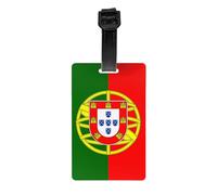 Portuguese Flag Printed Luggage Tags Anti-Lost Luggage Labels Suitable for Suitcases Backpacks and Sports Bags
