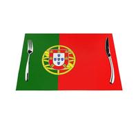 Portuguese Flag PVC Woven placemats are Printed and can add Decoration to Your Dining Table.