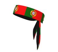Portuguese Flag Sports Head Tie. Comfortable, Breathable, Fashionable, Unisex, Suitable for Running, Yoga, Fitness and Other Sports.