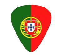 Portuguese flag Stylish and durable guitar picks, three types of thin, medium and heavy guitar picks (12 pieces), suitable for guitar, bass, electric guitar, ukulele,