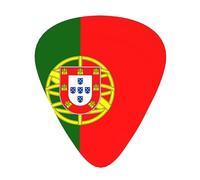 Portuguese flag Stylish and durable guitar picks, three types of thin, medium and heavy guitar picks (12 pieces), suitable for guitar, bass, electric guitar, ukulele,