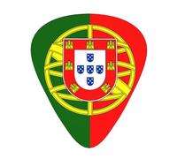 Portuguese flag Wear-resistant guitar picks, thin, medium, heavy, 12 pieces of guitar picks, suitable for guitar, bass, electric guitar, ukulele,