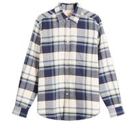 Portuguese Flannel Men's Beck Check Flannel Shirt Navy/Blue/White