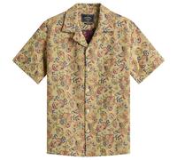 Portuguese Flannel Men's Tapestry Flowers Vacation Shirt Natural