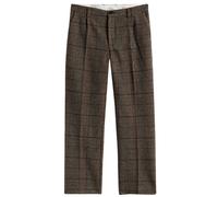 Portuguese Flannel Prince of Wales Single Pleat Trousers - Norton 32 32