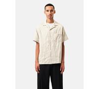 Portuguese Flannel Summer Paisley Short Sleeve Shirt - Saut Ecru - Ecru / L