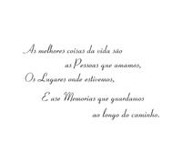 Portuguese The Best Things of Memories Place Wall Sticker Living Room Family Love Memory Quote Bedroom Vinyl-S-31x56cm-Black