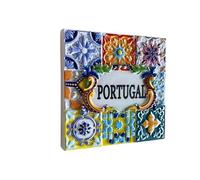 Portuguese Traditional Decorative Fish Magnet, Blue and White Tile Pattern, Set of 3