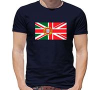 Portuguese Union Flag - Mens T-Shirt - Navy - Large