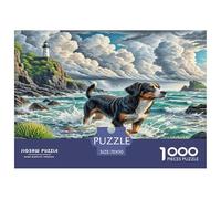 Portuguese Water Dog 1000 Piece Jigsaw Puzzles for Adults Educational Games Beautiful Home Decoration Challenge High Difficulty 70x50cm/1000pcs