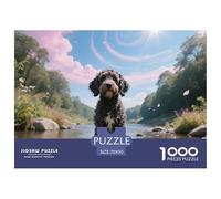Portuguese Water Dog, 1000-piece Puzzle, Leisure And Mental Challenge in One, Perfect for Collectors Or Art Lovers, Suitable for Ages 10+, Pet Dog, 70x50cm/1000pcs