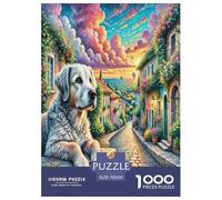 Portuguese Water Dog Jigsaw Puzzles Puzzles for Adults Kids. 1000 Pieces Impossible Challenge Toy Educational Games Home Decoration for Adults& Kids Age 14 Years Up 70x50cm/1000pcs