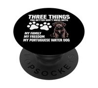 Portuguese Water Dog Lover Don't Mess Portuguese Water Dog PopSockets Adhesive PopGrip