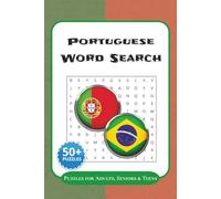 Portuguese Word Search Puzzle Book: Word Searches with Easy to Read Print about Portuguese, Portugal, Brazil and More [6x9 inches, 110 pages] 50+ Puzzles… Gift for Vacation, Holidays and Free Times