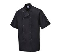 Portweast C733 Stylish Cumbria Chefs Jacket Short Sleeve Hardwearing Chefswear
