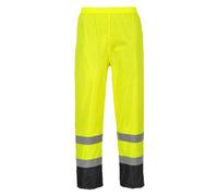 Portwes Hi-Vis Contrast Classic Rain Trousers Waterproof Reflective Safety Pants