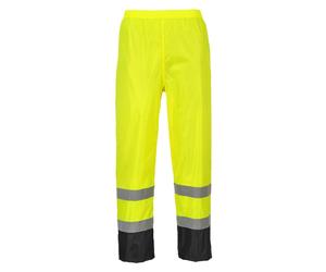 Portwes Hi-Vis Contrast Classic Rain Trousers Waterproof Reflective Safety Pants