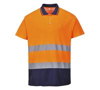 Portwest 2-Tone Hi Viz "Cotton Comfort" Polo shirt RIS 3279- S174