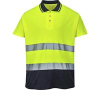Portwest 2-Tone Hi Viz "Cotton Comfort" Polo shirt RIS 3279- S174