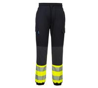 PORTWEST 2 Torn Hi-Vis Work Trouser Slim Fit Stretch Flexible Joggers Bottoms