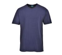 Portwest B120 Thermal T-Shirt Short Sleeve Base Layer Crew Neck | OEKO-TEX Standard 100, 200g Poly-Cotton Knit, Cold-Weather Work Underlayer, Sizes XS to 4XL