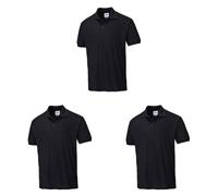 Portwest Naples Polo Shirt Black M