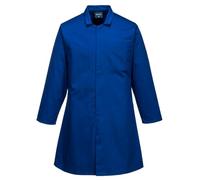 Portwest 2202 Food Industry 1 Pocket Coat Concealed Stud Front Twill Fabric | Royal Blue, X Large, Loose Fit, Polycotton, 65% Polyester, 35% Cotton, Secure Storage, Durable, Machine Washable, Sleeveless