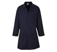 Portwest 2852 Standard Lab Coat Hard Wearing Workwear Lab Coat Navy, Medium