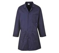 Portwest 2852 Standard Lab Coat Hard Wearing Workwear Lab Coat Navy, XX-Large