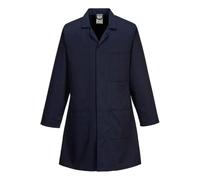 Portwest 2852 Standard Lab Coat Kingsmill Polycotton Stud Front | Navy, 2X Large, 3 Pockets, Stud Front, Kingsmill Polycotton, Durable, Chore Coat, Work Jacket