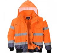 Portwest 3in1 Bomber Jacket 3:2 Orange/Navy XL Colour: Orange/Navy, Ch XL