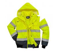Portwest 3in1 Bomber Jacket 3:2 Yellow/Navy 5XL Colour: Yellow/Navy, C 5XL