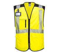 Portwest PW3 Hi Vis Executive Vest Yellow / Black S