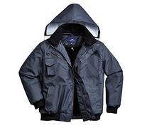 Portwest 4-in-1 Bomber Jacket, Size: M, Colour: Navy, F465NARM