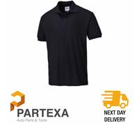 Portwest 888 Black Naples Polo Shirt Large B210BKRL