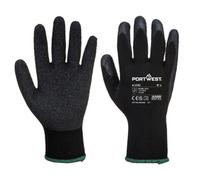 (XL, Black) Portwest A100 Latex Grip Gloves