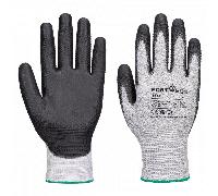 Portwest A124 Grip 13 PU Diamond Knit Glove (Pk12) Grey/Black XS Colou XS