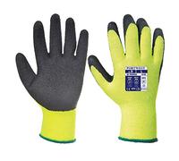 Portwest A140 Heavy Duty Thermal Grip Glove - Latex Black, X-Small