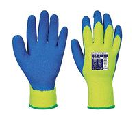 Portwest A145 Cold Protection Grip Glove - Yellow/Blue, X-Large