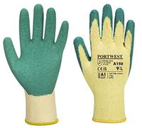 Portwest A150 Breathable Classic Grip Glove - Latex Green, Large