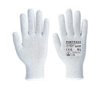Portwest A197 Antistatic Shell Glove - Touchscreen Compatible, Low Linting, Grey