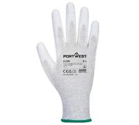 Portwest A199 Antistatic PU Palm Glove Grey, X-Small