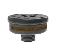 Portwest A2 Gas Filter Universal Tread, Color: Black, Size:, P906BKR