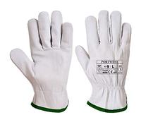 Portwest A260 Classic Goat Skin Oves Driver Glove Gray, Medium